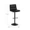 Flash Furniture Black Adjustable Height LeatherSoft Barstools, 2PK CH-202071-BK-GG - alternate 4